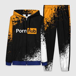 Женский 3D-костюм PORNHUB, цвет: 3D-синий