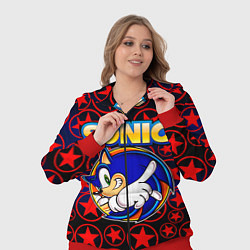 Женский 3D-костюм Sonic, цвет: 3D-красный — фото 2