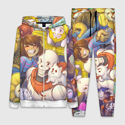 Женский 3D-костюм UNDERTALE, цвет: 3D-белый