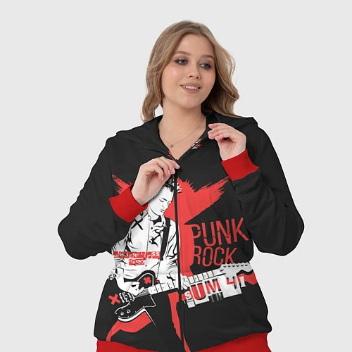Женский костюм Punk-rock / 3D-Красный – фото 3