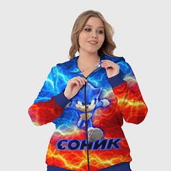 Женский 3D-костюм СОНИК, цвет: 3D-синий — фото 2