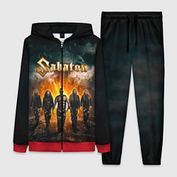 Женский 3D-костюм Sabaton, цвет: 3D-красный