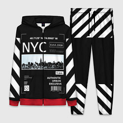 Женский 3D-костюм Off-White: NYC, цвет: 3D-красный