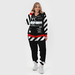 Женский 3D-костюм Off-White: NYC, цвет: 3D-красный — фото 2