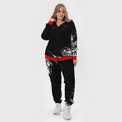 Женский 3D-костюм БЕЛЫЕ ЧЕРЕПА, цвет: 3D-красный — фото 2