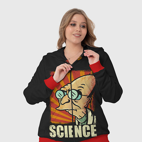 Женский костюм Futurama Science / 3D-Красный – фото 3