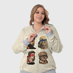 Женский 3D-костюм Настоящие Черепашки, цвет: 3D-меланж — фото 2