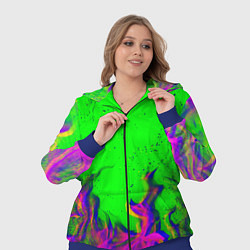 Женский 3D-костюм ОГОНЬ ГЛИТЧ, цвет: 3D-синий — фото 2