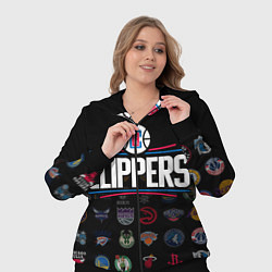 Женский 3D-костюм Los Angeles Clippers 2, цвет: 3D-черный — фото 2