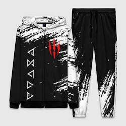 Женский 3D-костюм ВЕДЬМАК, цвет: 3D-черный