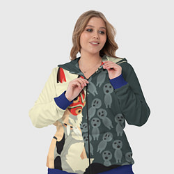 Женский 3D-костюм Принцесса Мононоке, цвет: 3D-синий — фото 2