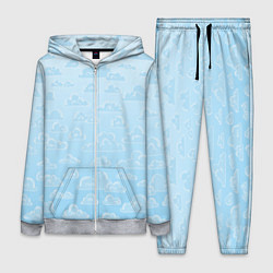 Женский костюм Очень светлые голубые облака