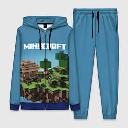 Женский 3D-костюм Minecraft, цвет: 3D-синий