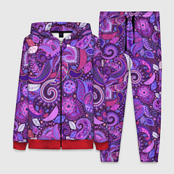 Женский костюм Фиолетовый этнический дудлинг