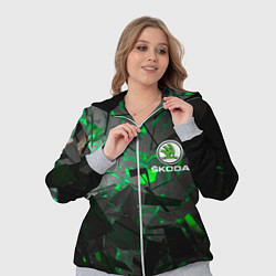 Женский 3D-костюм SKODA, цвет: 3D-меланж — фото 2