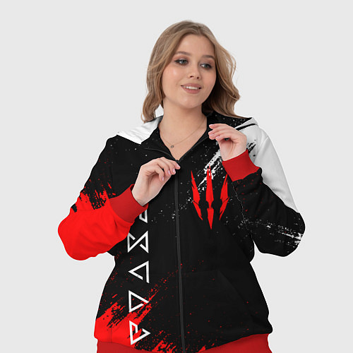 Женский костюм The Witcher / 3D-Красный – фото 3