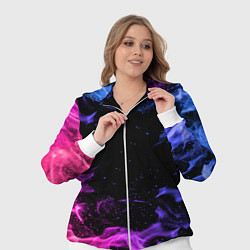 Женский 3D-костюм ОГОНЬ НЕОН, цвет: 3D-белый — фото 2