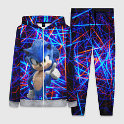 Женский 3D-костюм Sonic, цвет: 3D-меланж