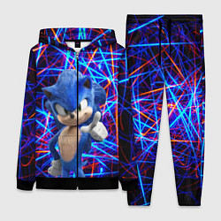 Женский 3D-костюм Sonic, цвет: 3D-черный