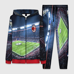 Женский 3D-костюм FC MILAN, цвет: 3D-красный