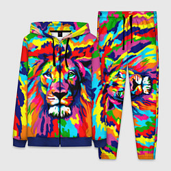 Женский 3D-костюм Лев Artistic Art, цвет: 3D-синий