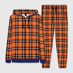 Женский 3D-костюм Шотландская клетка, цвет: 3D-синий