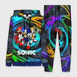 Женский 3D-костюм SONIC TRIO, цвет: 3D-синий