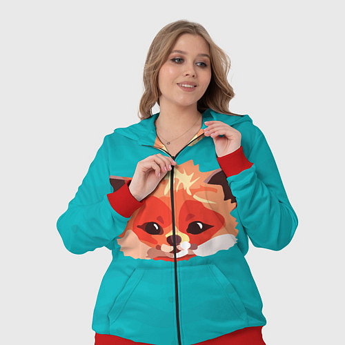 Женский костюм Лисичка / 3D-Красный – фото 3