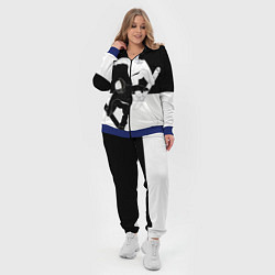 Женский 3D-костюм Сноубордисты, цвет: 3D-синий — фото 2
