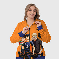 Женский 3D-костюм Haikyu Team, цвет: 3D-синий — фото 2