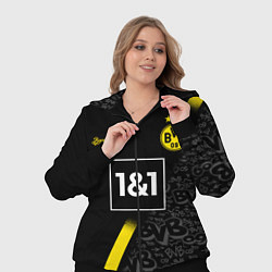 Женский 3D-костюм BORUSSIA выездная сезон 2021, цвет: 3D-черный — фото 2