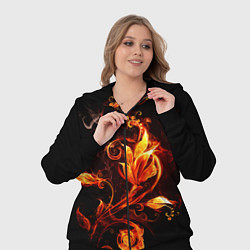 Женский 3D-костюм Огненный цветок, цвет: 3D-черный — фото 2