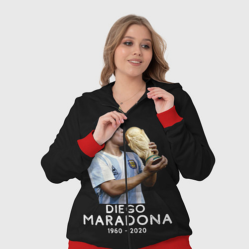 Женский костюм Diego Maradona / 3D-Красный – фото 3