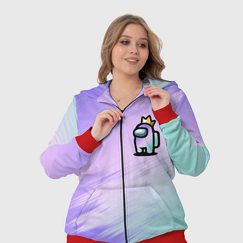 Женский костюм AMONG US GRADIENT / 3D-Красный – фото 3