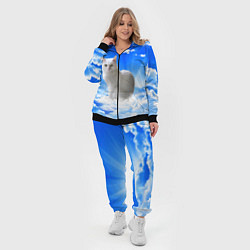 Женский 3D-костюм Кот в облаках, цвет: 3D-черный — фото 2