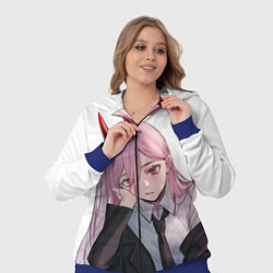 Женский 3D-костюм Человек Бензопила, цвет: 3D-синий — фото 2