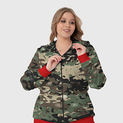 Женский 3D-костюм Камуфляж Land Rover, цвет: 3D-красный — фото 2