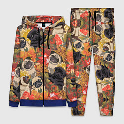 Женский костюм Мопсики Цветочки