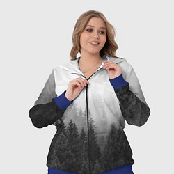 Женский 3D-костюм Туманный лес, цвет: 3D-синий — фото 2