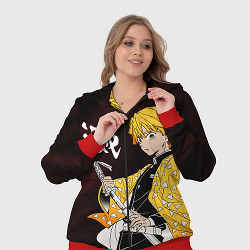 Женский костюм КЛИНОК РАССЕКАЮЩИЙ ДЕМОНОВ / 3D-Красный – фото 3