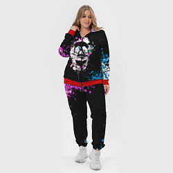 Женский 3D-костюм Череп в краске, цвет: 3D-красный — фото 2