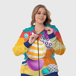 Женский 3D-костюм Мячики, цвет: 3D-синий — фото 2