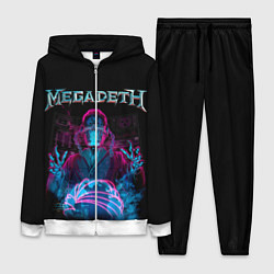 Женский 3D-костюм MEGADETH, цвет: 3D-белый