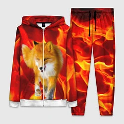 Женский 3D-костюм Fire Fox, цвет: 3D-белый