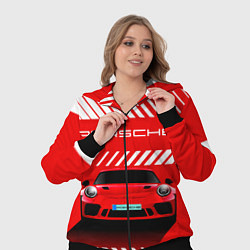 Женский 3D-костюм PORSCHE ПОРШЕ RED STYLE, цвет: 3D-черный — фото 2