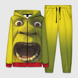 Женский 3D-костюм Shrek is Yelling, цвет: 3D-красный