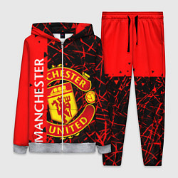 Женский 3D-костюм МАНЧЕСТЕР MANCHESTER UNITED, цвет: 3D-меланж