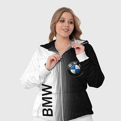 Женский 3D-костюм Black and White BMW, цвет: 3D-белый — фото 2