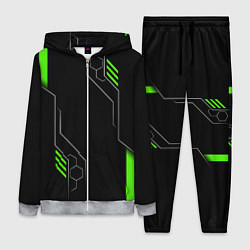 Женский 3D-костюм ФУТУРИСТИЧНАЯ БРОНЯ ЗЕЛЕНАЯ, цвет: 3D-меланж