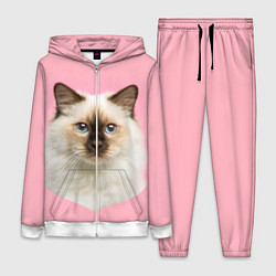 Женский 3D-костюм Пушистый кот, цвет: 3D-белый